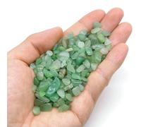 Pierres naturelles, cristaux, éclats de quartz, gravier, améthyste, fluorite, minerai d'agate, lot en vrac, décoration pour aquarium, maison ou bureau, artisanat - Aventurine verte - 50 g
