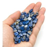 Pierres naturelles, cristaux, éclats de quartz, gravier, améthyste, fluorite, minerai d'agate, lot en vrac pour aquarium, décoration de bureau, artisanat - Lapis-lazuli - 100 g