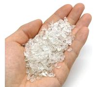 Pierres naturelles, cristaux, éclats de quartz, gravier, améthyste, fluorite, minerai d'agate, lot en vrac pour aquarium, décoration de bureau, loisirs créatifs - Quartz clair - 100 g
