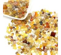 Pierres naturelles, gravier, cristaux, éclats de quartz, minéraux, agate roulée, pierres précieuses, décoration pour aquarium, artisanat - Yellow Gate - 20 g
