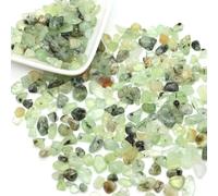 Pierres naturelles, gravier, cristaux, éclats de quartz, minéraux, reiki, agate roulée, spécimens, pierres précieuses, décoration pour aquarium, artisanat - Préhnite - 20 g