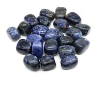 Pierres roulées naturelles, cristaux de guérison, quartz, minerai en vrac, gravier, spécimen, gemmes minérales, pendentif, aquarium, jardin, décoration intérieure - Sodalite bleue - 1