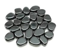 Pierres roulées naturelles, cristaux de guérison, quartz, minerai en vrac, gravier, spécimen, gemmes minérales, pendentif, aquarium, jardin, décoration intérieure - Hématite - 50 g
