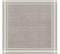 Pierrot, Coprimache TNT Airlaid, 100 x 100 cm, 25 pièces, couleur gris, ligne verte - Airlaid décoré Duo