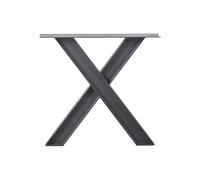 Pietement 72x79x10 en métal noir Tablo