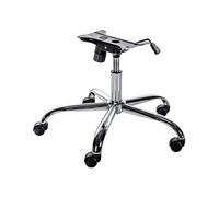 CLP Piètement Universe pour Chaise De Bureau I Structure De Remplacement avec Cylindre Et 5 roulettes, Couleur:Chrome