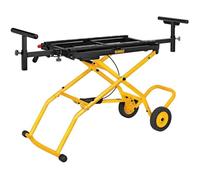 Piètement roulant universel - DEWALT - DE7260XJ - Adaptable à toutes scies - Support jusqu'à 2.4 m - Pneumatique