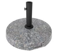 Pietra - Base pour parasol de jardin ronde diamètre 45 cm 25 Kg en pierre grise