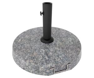 Pietra - Base pour parasol de jardin ronde diamètre 45 cm 25 Kg en pierre grise