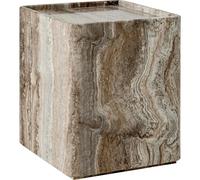 GUBI Table d'appoint Pietra 33x33x40 cm Lively sepia