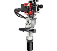 Pieux de fondation, foreuse à essence avec moteur 2 temps de 32,6 cc, 2 supports de base pour bois/métal, énergie d'impact de 20-45 joules, conception légère en aluminium