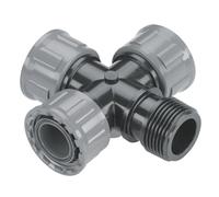 Gardena Raccord croix pour clarinette 26/34 G, connexion compacte, écrou libre