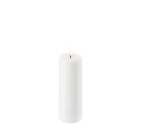 Piffany Copenhagen Uyuni Lighting Pillar Bougie LED 5,8 x 15 cm Cire véritable Blanc - Fonction minuterie 6 heures - Pas de risque d'incendie, pas de formation de suie et pas d'odeur