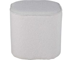 Piffpouf ,repose-pieds Ø44cm ours en peluche blanc.
