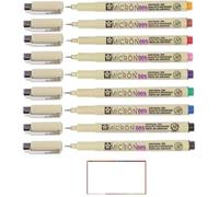 Pigma MICRON Sakura 005 - set De 9 Couleurs. set 9 Fineliners et 1 carte