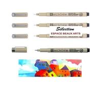 PIGMA MICRON Sakura 01 Noir set 3pcs + 1