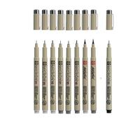 Pigma MICRON Sakura 9pcs. Gris clair et gris froid + 1 noir