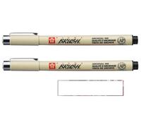 PIGMA MICRON Sakura BRUSH Noir. 2PCS et 1 carte