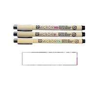 PIGMA MICRON Sakura Lot de 3 stylos à pigment à pointe superfine.005.01.PN. Made in Japan