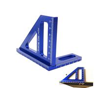 PIGMANA Place du Charpentier - Équerre combinée en Alliage d'aluminium - Outil de Mesure d'angle de règle de Triangle règle précise Scriber pour Hommes Femmes boiseries
