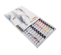 Pigment de Peinture pour Peinture Chinoise Traditionnelle, Plastique | Amateurs de Peinture, Accessoire Inclus, Usage Art Traditionnel, Format Kit, Nuances pour Création