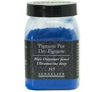 Pigment pour création de peinture - pot 85 g - Bleu outremer foncé