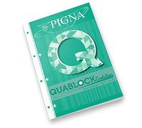 Pigna 02112154M Collati Bloc avec 4 trous en A4, 40 feuilles lot de 5