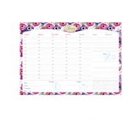 Pigna - 1 sous-main, agenda de bureau Nature Flowers