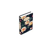 Pigna, Agenda scolaire 12 mois Fleurs de la nature, 320 pages, couverture rigide matelassée, format 13,2x18,3 cm, agenda personnel, date libre, sujet Nénuphar, pack 1