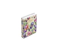 Pigna, Agenda scolaire 12 mois Nature Flowers, 320 pages, couverture cartonnée rembourrée, format 13,2 x 18,3 cm, agenda personnel, date libre, motif Iris, lot de 1