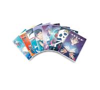 Pigna, cahier manga, couverture brillante, A4 21 x 29,7 cm, 42 feuilles 80 g/m², feuilles quadrillées 4 mm pour le primaire et le collège, couvertures assorties, lot de 10