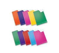 Pigna, cahier maxi MONOCROMO QI, utile en cas de dysgraphie, dyslexie, dysorthographie et dyscalculie, 0C, ligné avec marge, lot de 10