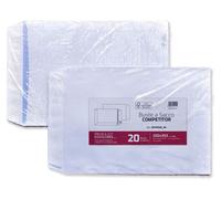 Pigna Envelopes Enveloppes à Sac Competitor Strip 250x353 mm 80 g/m² Blanc - Paquet de 20