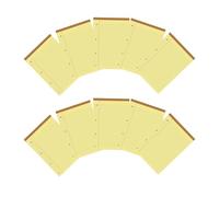 Pigna, LEGAL bloc d'agrafes, A4, papier coloré jaune avec trous et microperforations, 50 flles, 80 g, paquet de 10