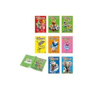 Pigna, Lot de 10 Maxi Cahiers Amis Chiots, 21 x 29,7 cm, 80 pages + Regarde, à grands carreaux pour élémentaires, moyennes et supérieures
