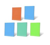 Pigna, Monogram FLUO carnet à spirales, format A4 21x29.7 cm, avec double couverture, perforé et microperforé, 70 feuilles, papier 80 g/m², intérieur 5M, carrés de 5 mm, 5