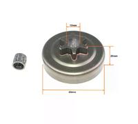 Pignon de chaîne de tambour d’embrayage pour Echo CS-3000 CS-300 CS-301 CS-305 CS-306 CS-330MX4 CS-330T CS-340 CS-341 CS-3400 CS-345 CS-3450