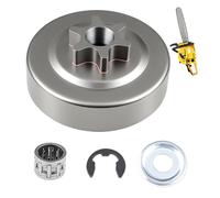 Pignon de Tambour d'Embrayage 3/8" 6 Dents compatible con Stihl | 017 018 021 023 025 MS170 MS180 MS210 MS230 MS250, avec Roulement à Aiguilles, Rondelle et Clip E