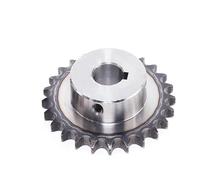 Pignon industriel 20T-30T 06B 45# 20T-30T 06B - Engrenage de chaîne en acier 20 21 22 23 24 25 26 27 28 29 30 dents Alésage de rainure 10-32 mm (24 mm (keyway 8 mm), 29 dents h)