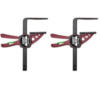 PIHER - INDUSTRIAS PIQUERA Serre-joint mini Quick Track PIHER - 15 cm - 52101, Bois, Noir, Rouge Foncé (Lot de 2)