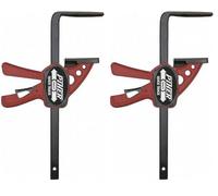 PIHER - INDUSTRIAS PIQUERA Serre-Joint Mini Quick Track PIHER-22 cm-52103, Noir, Rouge Foncé (Lot de 2)