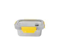 Pika| Boite Alimentaire Inox, Couvercle Verre Trempé Compatible Micro-Ondes | 480ml, Hermétique et légère, Compatible micro-ondes, four, congélateur, MetalShock