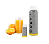 PIKA - Gourde de conservation sous vide pour jus de fruits et légumes - 600ml - Verre borosilicate - Conserve 3x plus longtemps