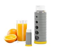 Pika| Gourde de conservation sous vide pour jus de fruits et légumes, Verre | 600ml, Verre borosilicate + pompe sous-vide, Conserve 3x plus longtemps