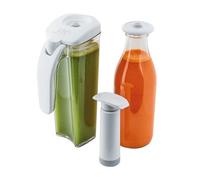 PIKA | Kit de conservation sous vide pour jus de fruits et légumes : Carafe sous vide 1L + pompe + couvercle taille S