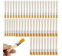 PIKABOOM 50 pièces Set de pinceaux Pinceaux Plats Pinceaux à lasure Pinceaux à soies pour lasure Bois Extérieur & Vernis