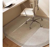 PIKITER Tapis de Chaise de Bureau, Protecteur de Sol for Tapis, Tapis de Chaise de Jeu et de Bureau, 90x60 cm à 120x120 cm, Gris, 1 pièce(120x90 cm)