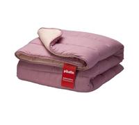 PIKOLIN Couette 240 x 220 cm 300 g Tempérée en Fibre Ecolofil pour Lit 2 Personnes - Couette Réversible Toucher Plume, Lavable, Douce et Respirante - Bicolore Verte