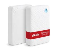 Pikolin Home - Alèse 140 x 190/200 cm Imperméable et Respirante | Hauteur 32 cm | Protège Matelas Coton | Traitement Anti-acarien | Silencieux | Protège-Matelas Rembourré Triple Barrière