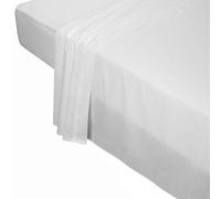 Pikolin Home - Drap de dessus, 100% coton, couleur blanc. 170x270cm-Lit 80/90/105